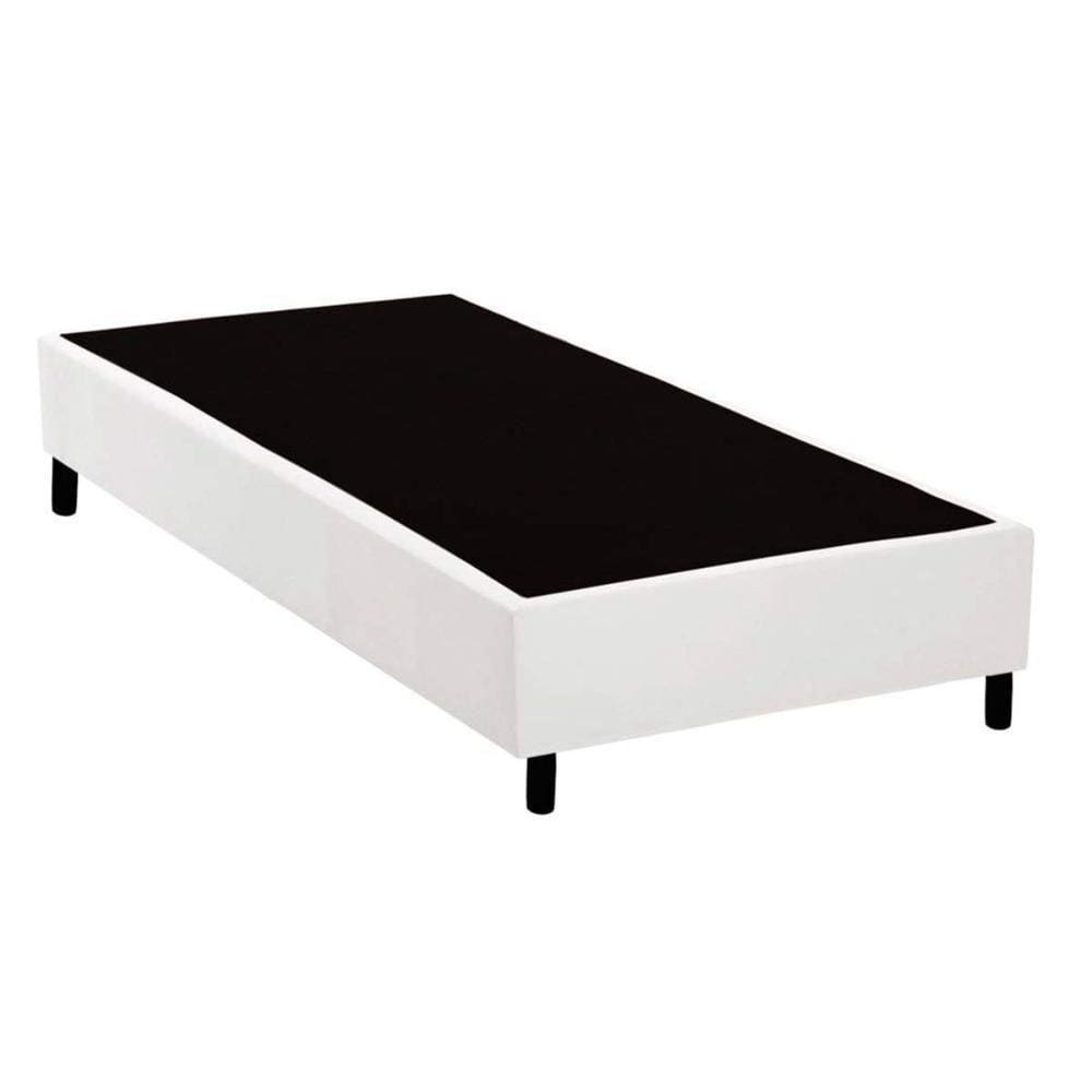 Cama Box Base Solteiro Universal Courano White (88x188x20) - Costa Rica