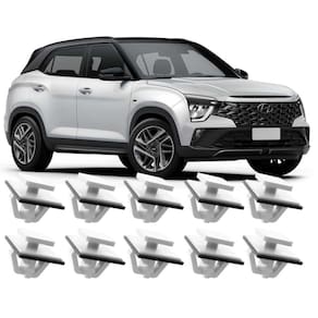 Kit 10 Grampos Presilhas Para Moldura Acabamento Paralama Creta 2022 2023 2024