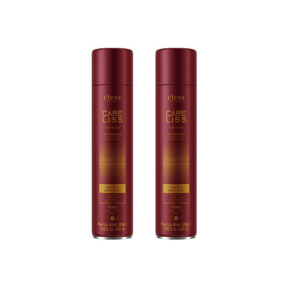 Hair Spray Fixador Care Liss Forte 400Ml - Kit Com 2Un
