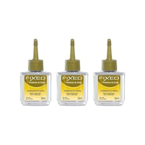 Reparador De Pontas Fixed Proteinas Da Seda 30Ml-Kit C/3Un