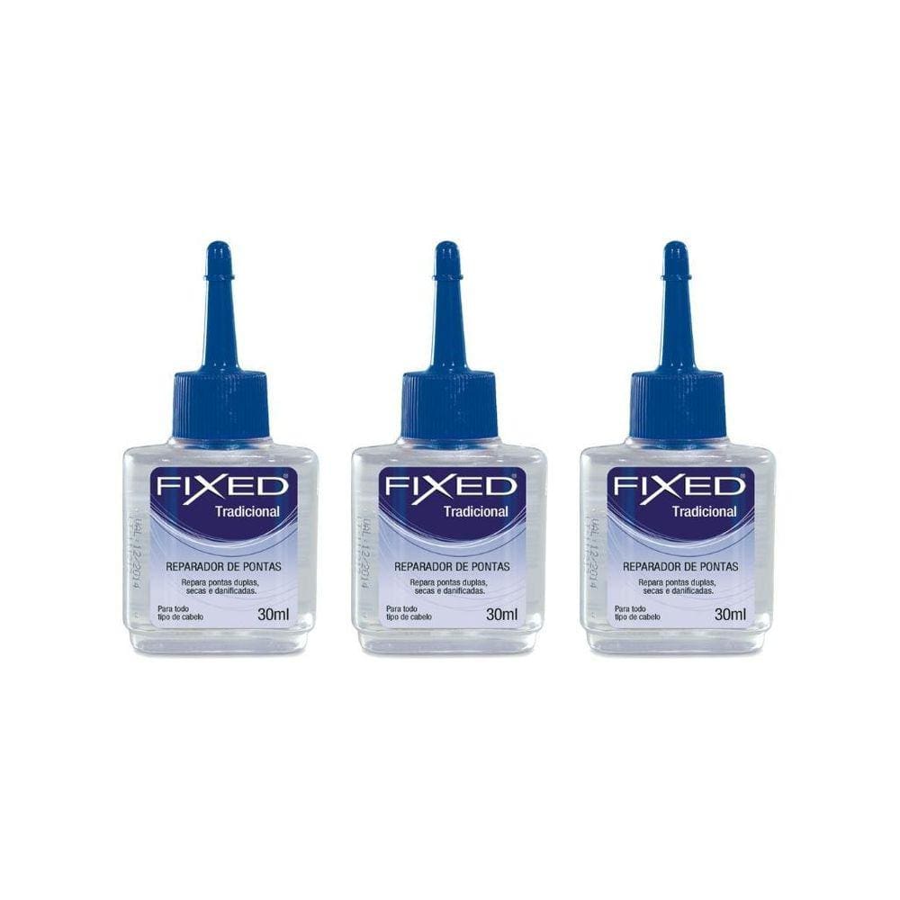 Reparador De Pontas Fixed Tradicional 30Ml-Kit C/3Un