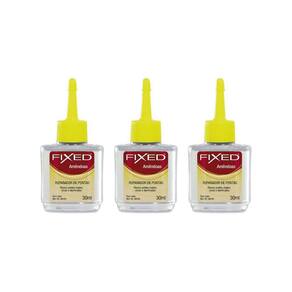 Reparador De Pontas Fixed Amendoas 30Ml-Kit C/3Un