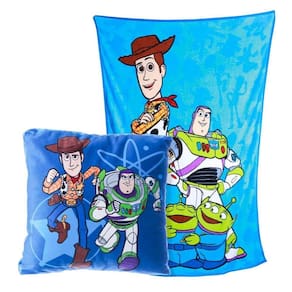 Kit Almofada + Manta Toy Story Azul Zonacriativa