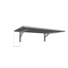 Mesa Dobrável De Parede Para Escritório 80 X 40 X 1,5 Cm