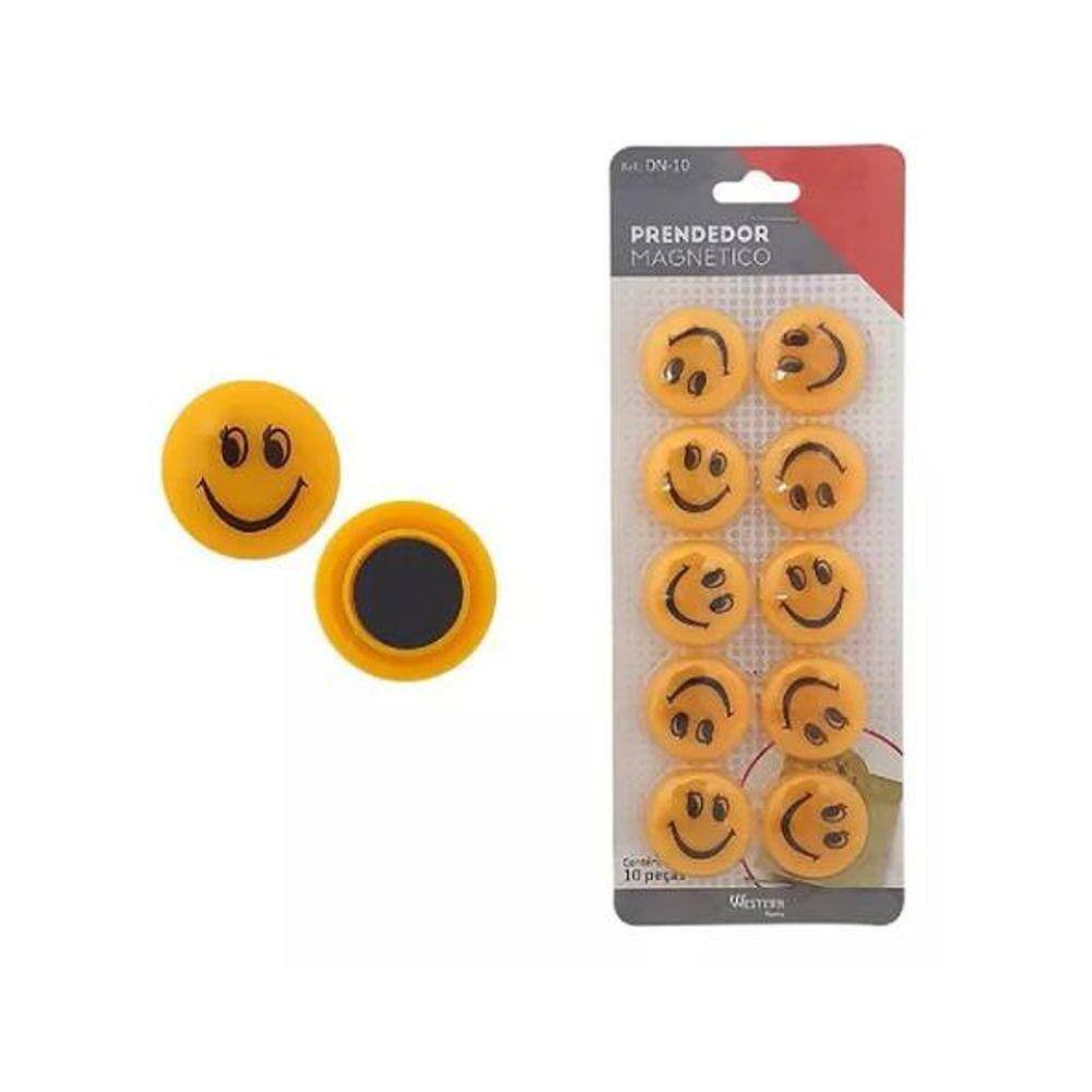 Imã Prendedor Magnético Emojis 10 Un Para Geladeira / Lousa