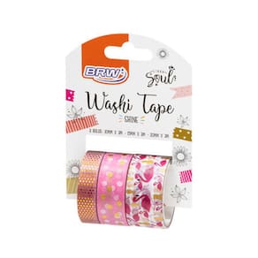 Washi Tape Fita Adesiva Shine C/ 3 Unidades cada - BRW