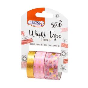Washi Tape Fita Adesiva Shine C/ 3 Unidades cada - BRW