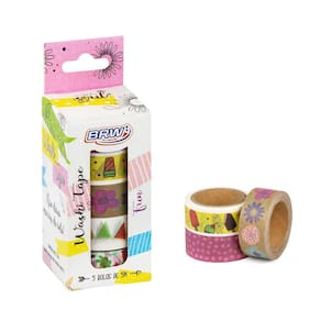 Washi Tape - Fun - 15mmx5m - caixa c/ 5un - BRW
