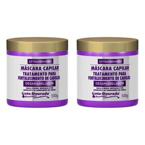 Mascara Gota Dourada 500G Desamareladora-Kit C/2Un