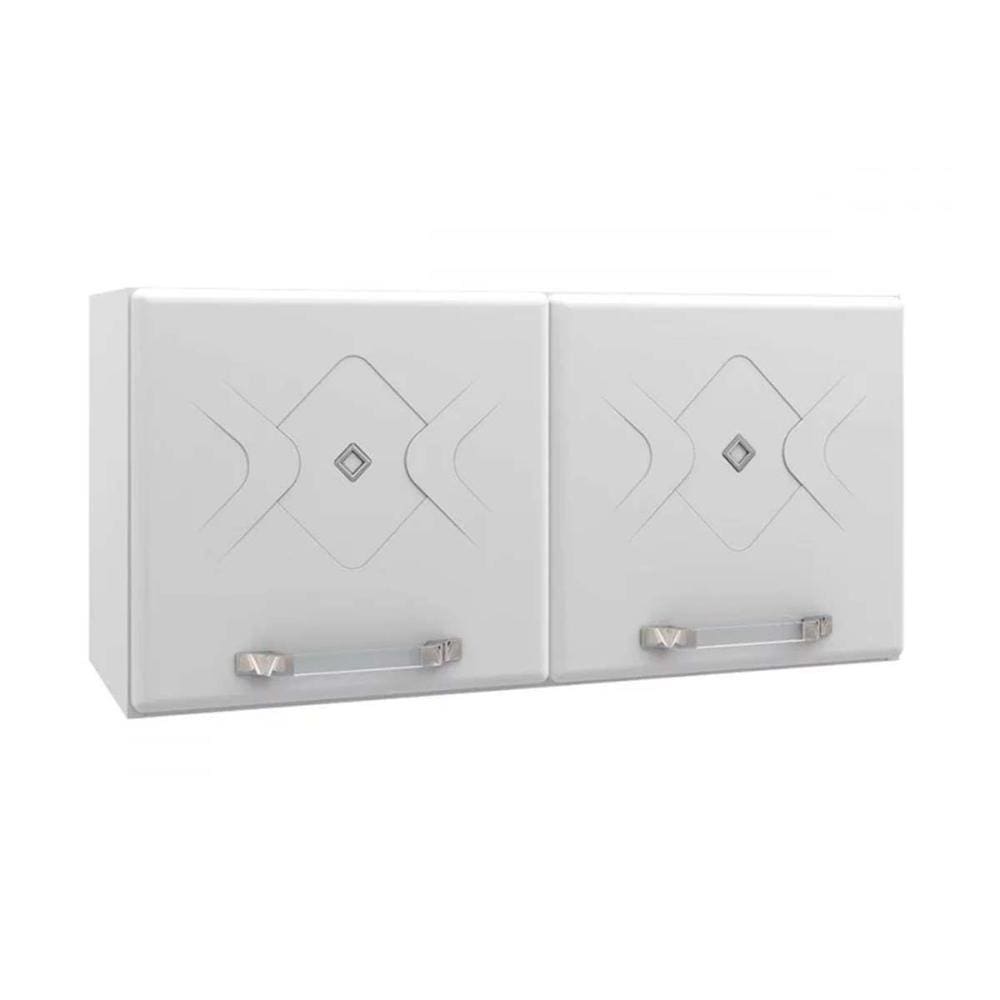 Armário Aéreo p/ Cozinha Mirage New Aço c/2 Portas 80cm Branco - Telasul