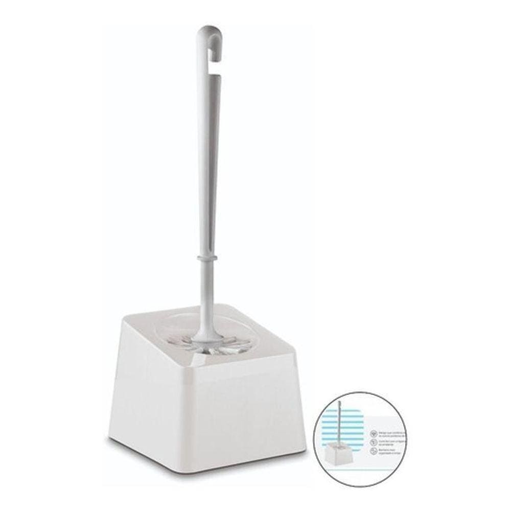 Escova Sanitaria Com Suporte Banheiro Lavabo Branca Uz