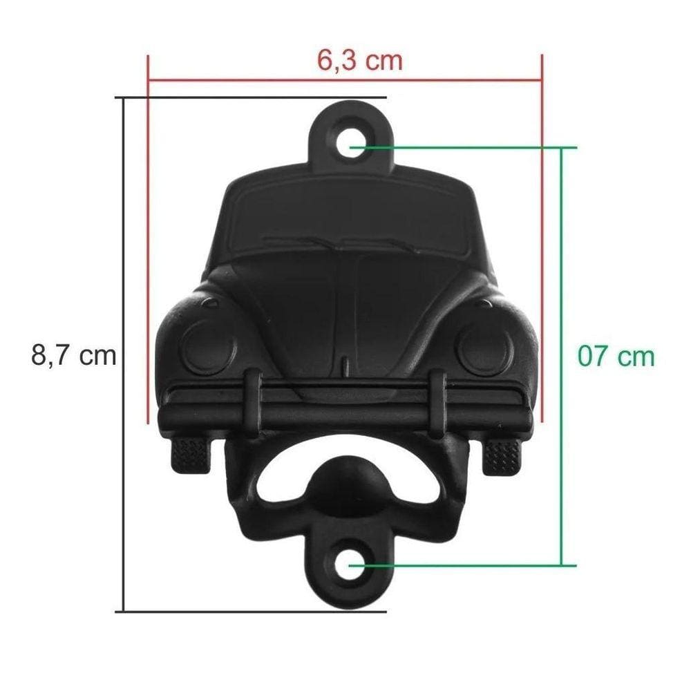 Abridor Vintage De Garrafa Em Metal De Parede Antigo - Fusca