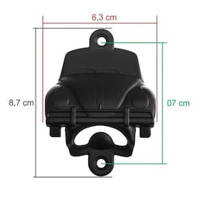 Abridor Vintage De Garrafa Em Metal De Parede Antigo - Fusca