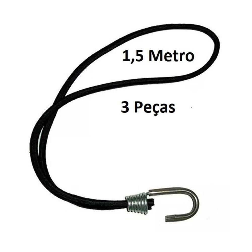 Corda Elástica 1,5m - Motoboy, Capacetes - Dvsc