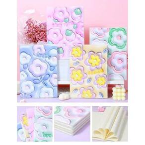 Caderno Flowers Kawaii Com 60 Folhas Pautada