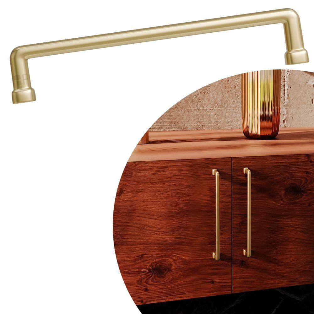 Puxador Norbello IL 1740 - Dourado Fosco - 160MM