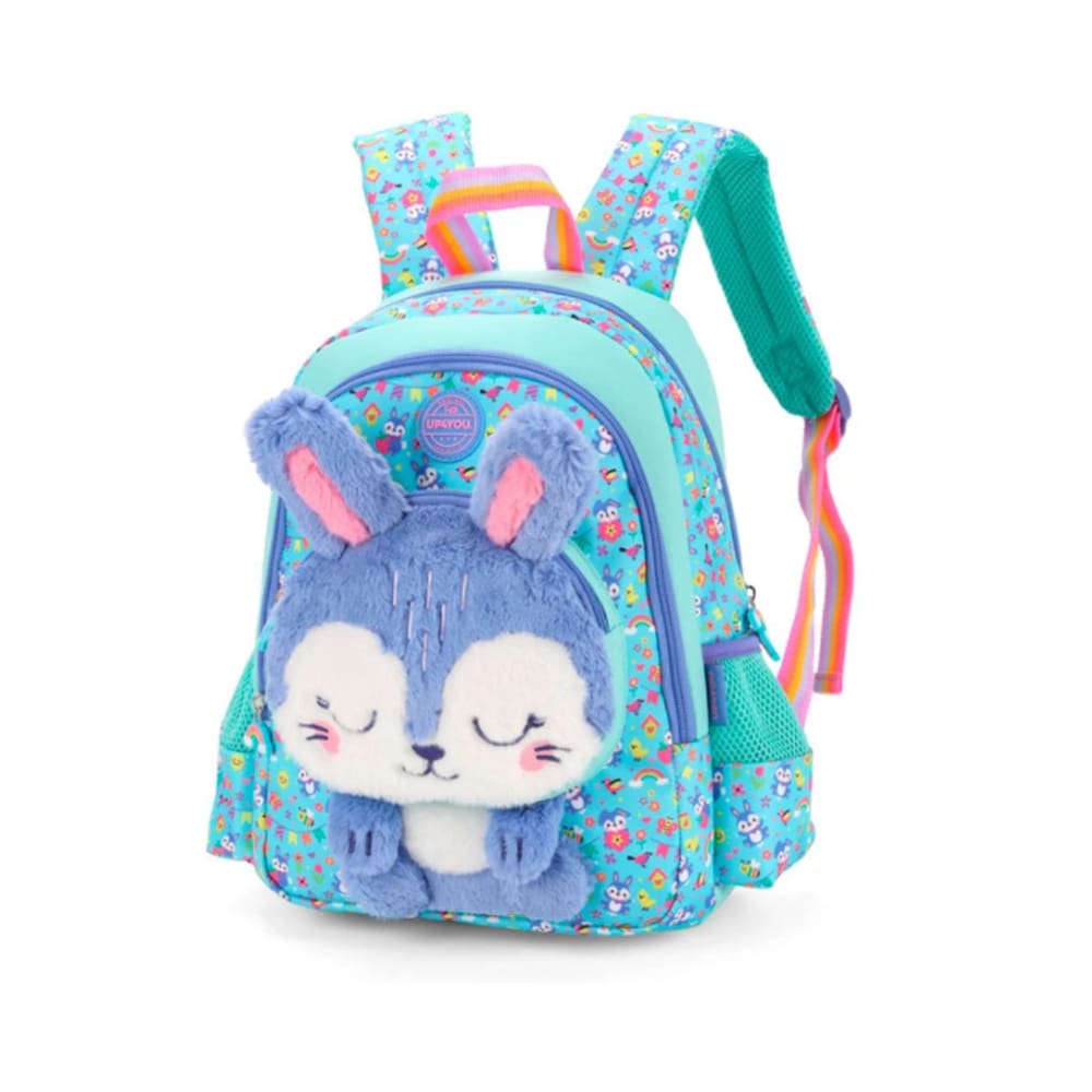 Mochila de Costa Coelhinho C/ Orelha 3D Petit Verde - Luxcel