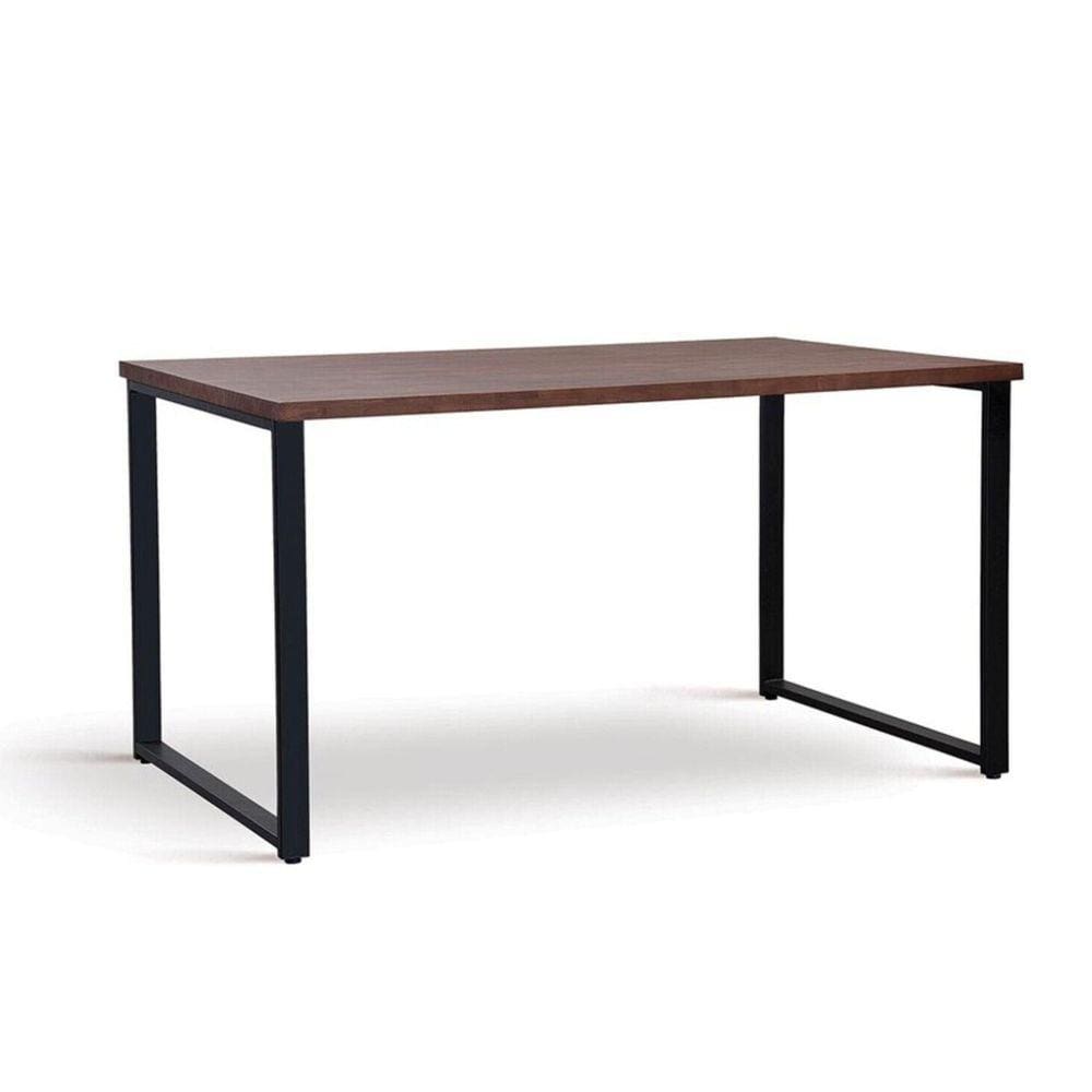 Mesa de Jantar Tampo Madeira Maciça Boston Daf Mobiliário Castanho