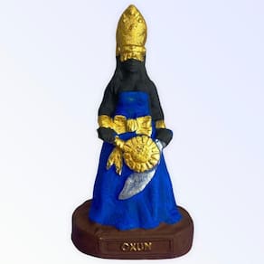 Escultura Orixá Oxum Em Resina 10 Cm Umbanda Candomblé
