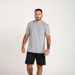 Camiseta Básica Masculina Manga Curta 100% Algodão