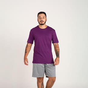 Camiseta Básica Masculina Manga Curta 100% Algodão