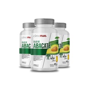 Kit 3 óleo De Abacate Clinic Mais 60 Cápsulas 1000mg 84g