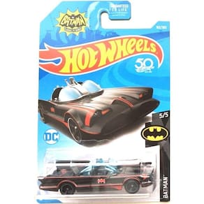 Veículo fundido sob pressão Hot Wheels 2018, 50º aniversário, Batman TV