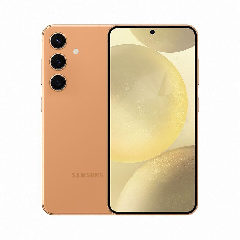 Celular Samsung Galaxy S24, 256GB, 8GB de RAM, Tela de 6.2", Galaxy AI - Laranja