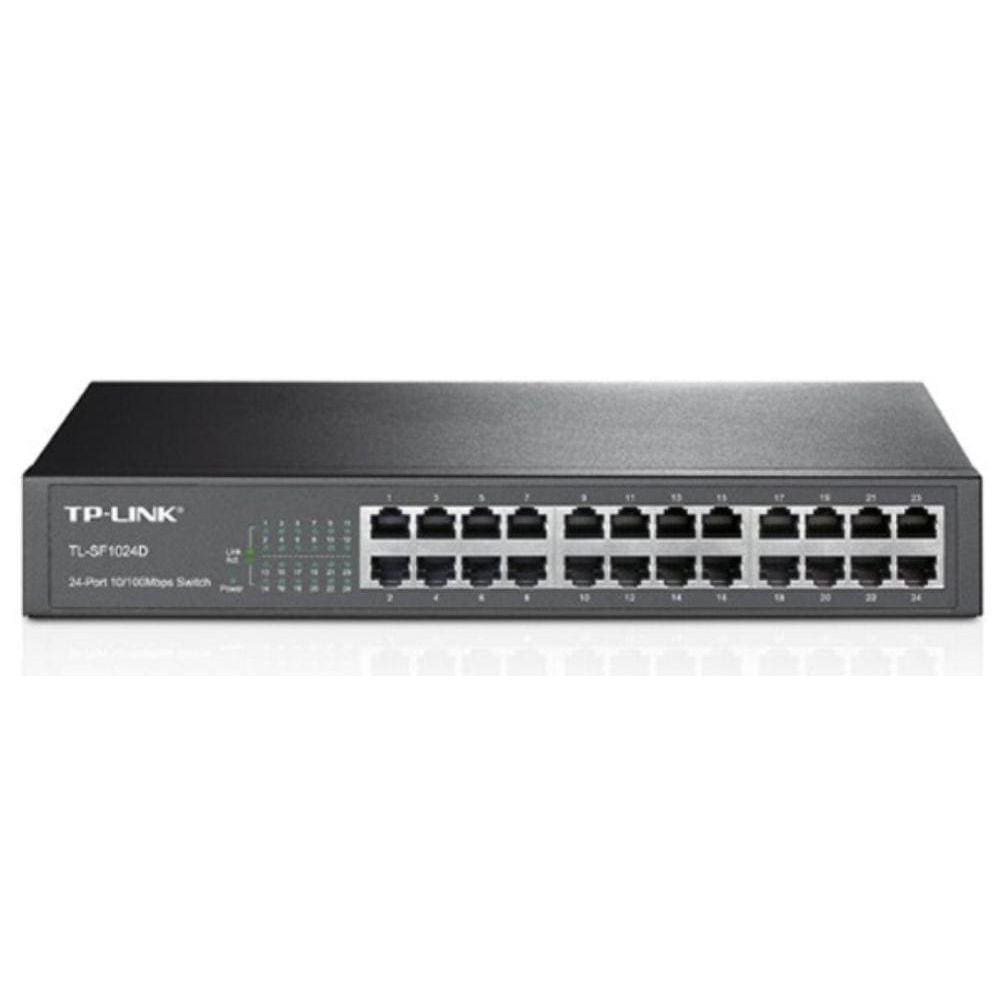 Switch 24 portas TP-Link TL-SF1024D - 100Mbps - Reg. Anatel: 04259-14-03177