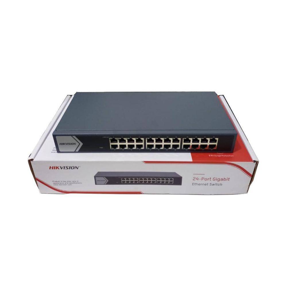 Switch 24 Portas Gigabit Hikivision Ds-3E0524-E B Pt-Hk1013