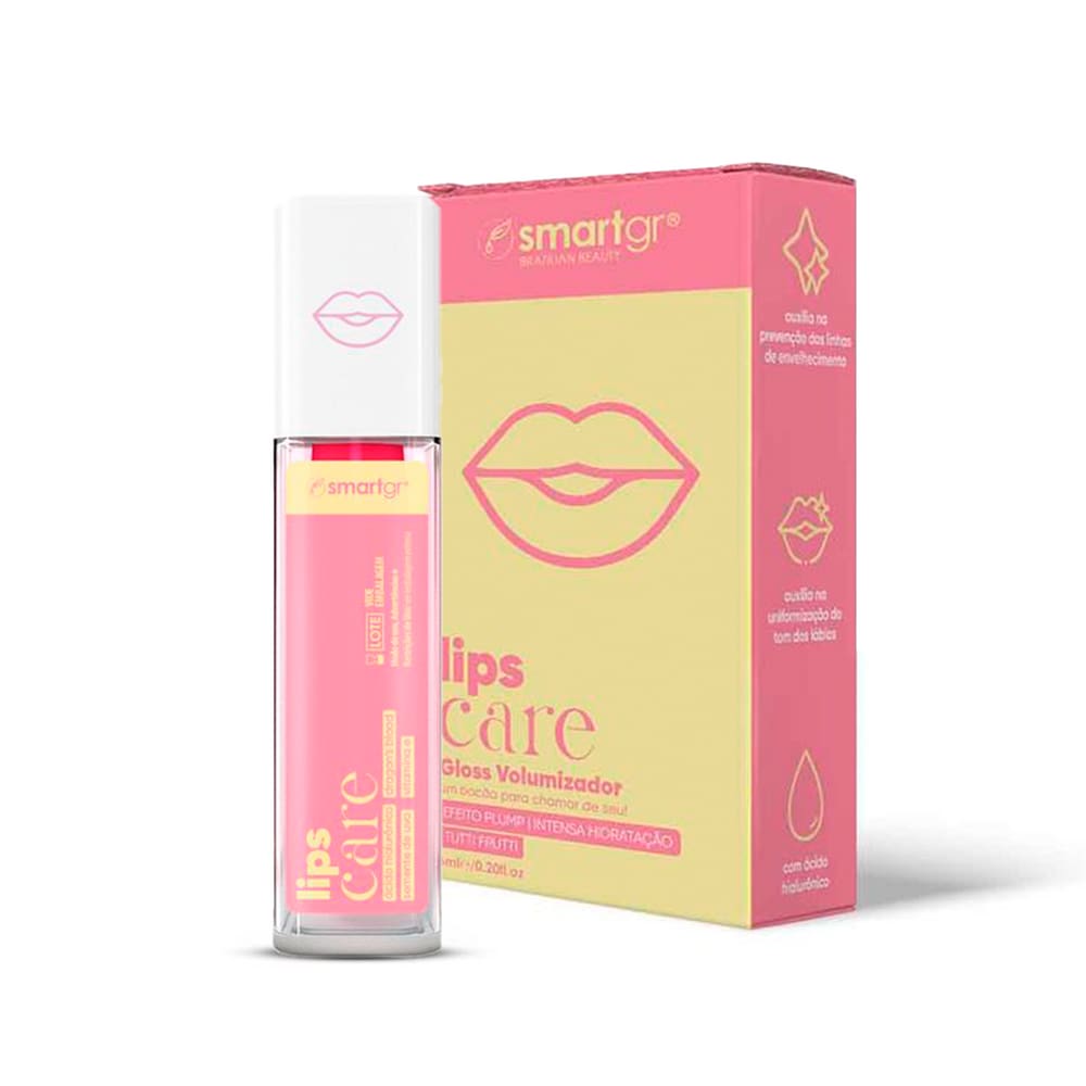 Gloss Volumizador Tutti Frutti 6 ml - Smart Lips Care Smart GR