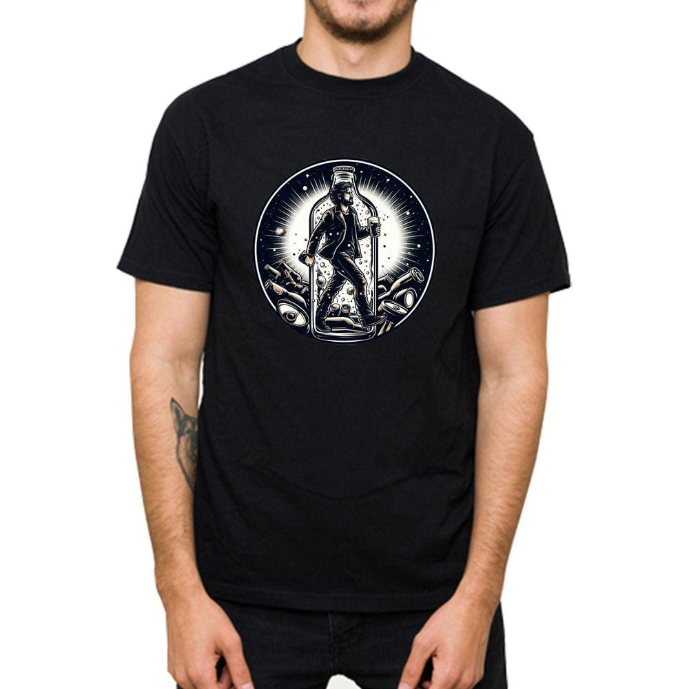 Camiseta Algodao Masculina Gola Redonda Excelente Caimento Estampada Homem e Cerveja