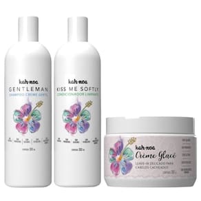 Kit Shampoo E Condicionador Kah Noa E Creme Glacê