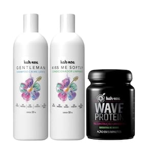 Kit Shampoo E Condicionador Kah Noa E Wave Protein