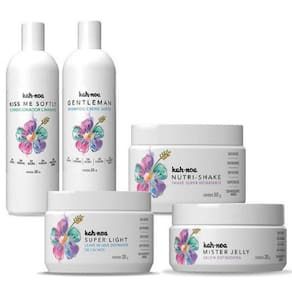 Kit Home Care Para Cabelos Cacheados Kah Noa (5 Itens)
