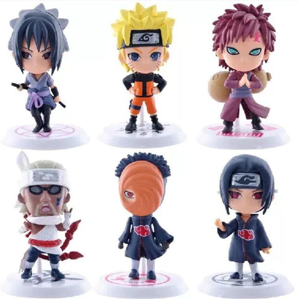 Action Figure Naruto 6 Peças