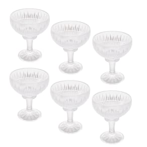 Conjunto 6 Taças Cristal de Chumbo para Sobremesa Queen 260ml - Wolff