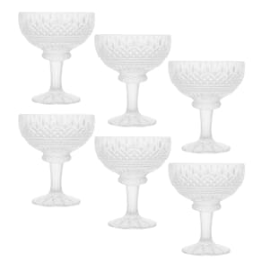 Conjunto 6 Taças de Cristal de Chumbo para Sobremesa Lys 260ml - Wolff