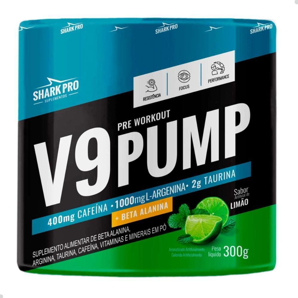 Pre Workout V9 Pump 300g Shark Pro