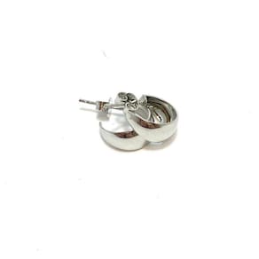 Brinco de Argola Pequena Folheado a Prata 10mm