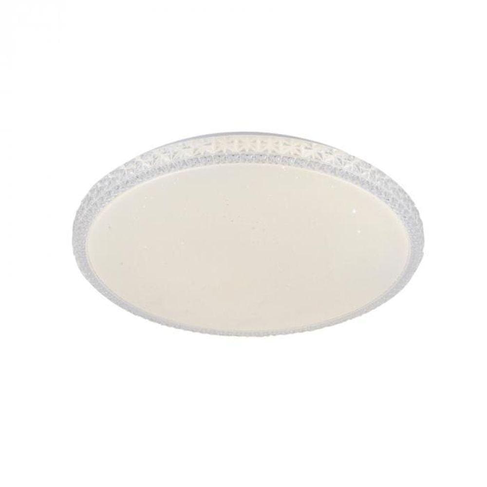 Plafon Led Fiann 48Cm Redondo Branco Sobrepor - Hevvy