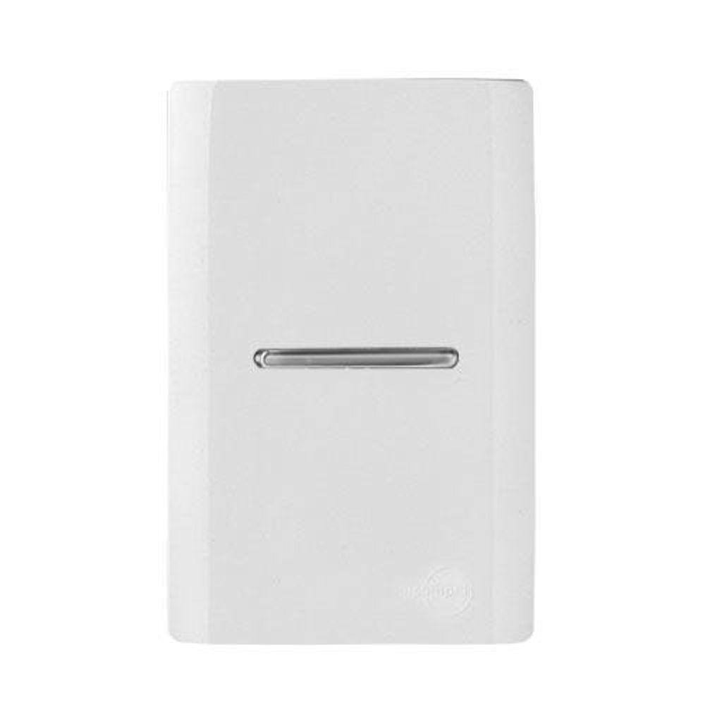 Cj Pulsador Para Minuteria Hori.4X2 Novara Branco / Cromado
