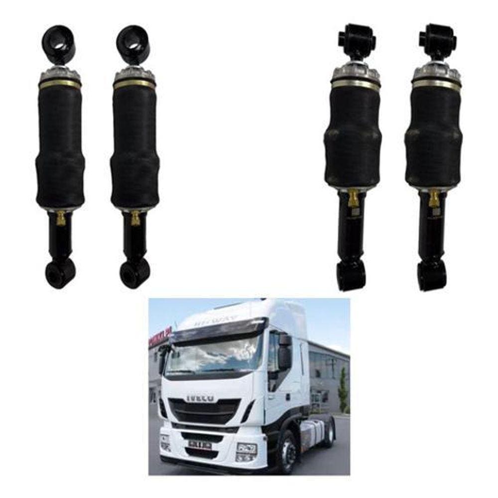 Kit De Amortecedor Pneumático Cabine Iveco Stralis 04 Peças