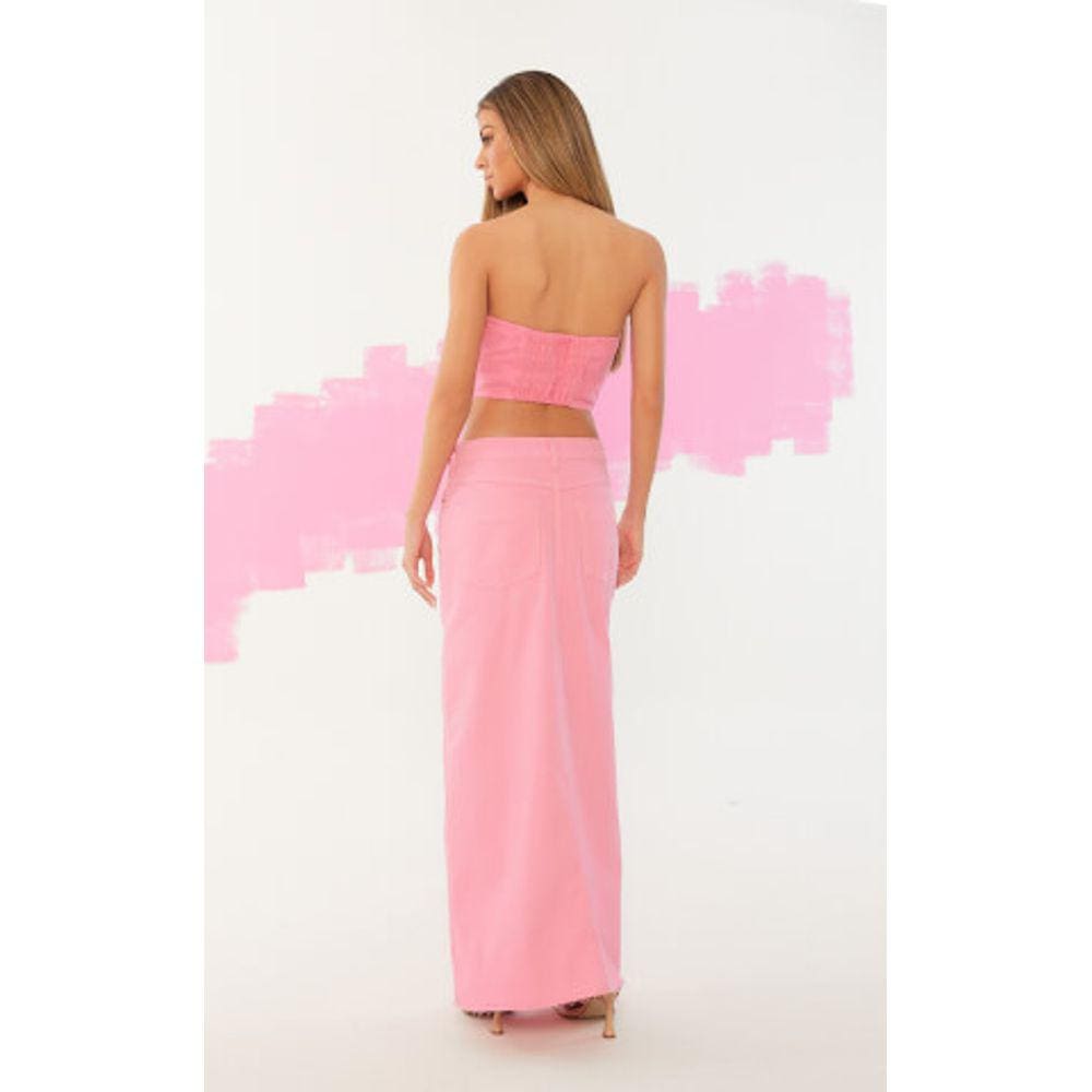 Saia Sarja Rosa Finy Open Feminino