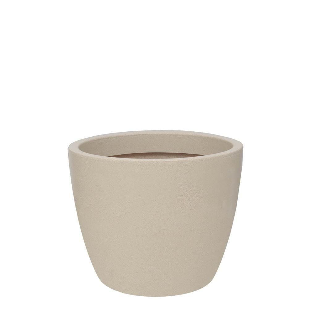 Vaso Malta Redondo 42 X 33 Cm Cor 11 - Granito Areia