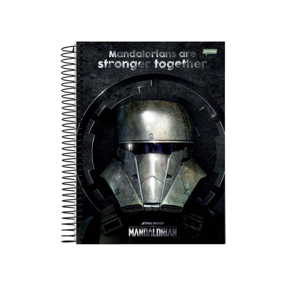 Caderno Espiral Mandalorian Mandalorians 1 Matéria 80 Folhas