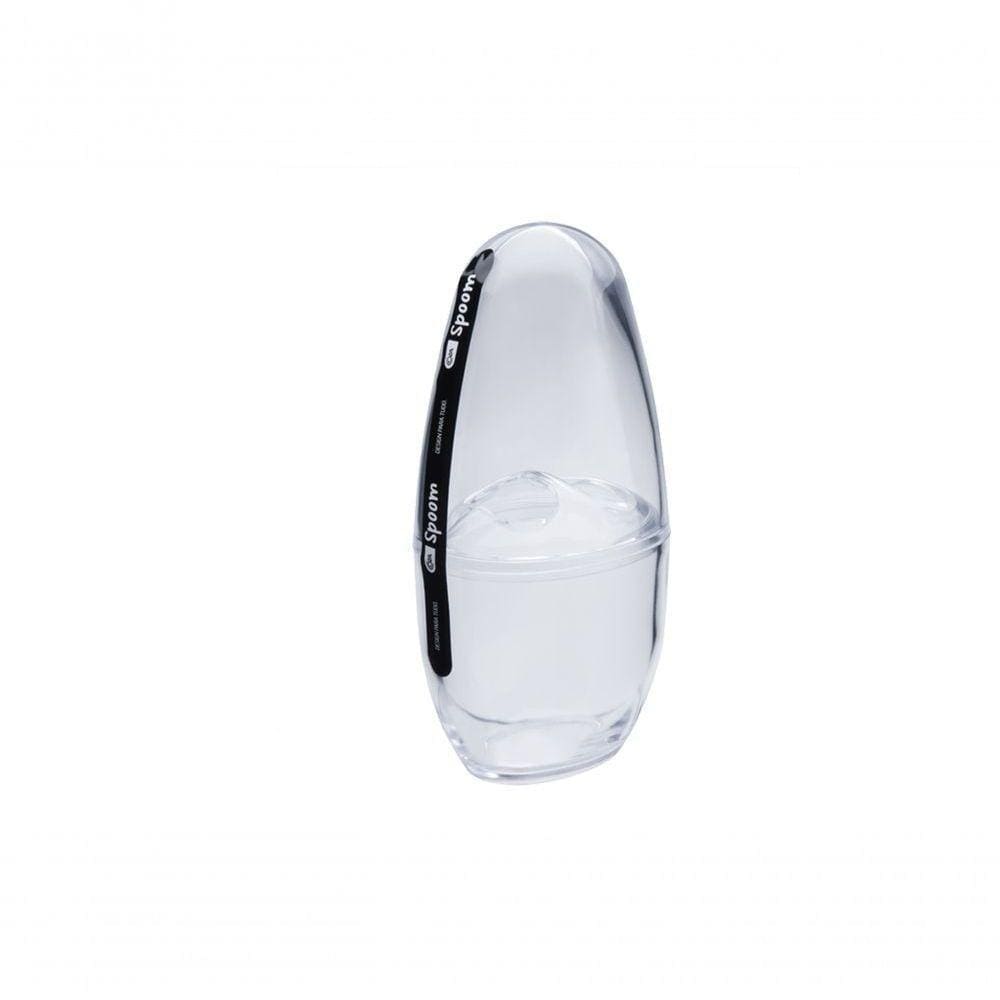 Porta-escova Spoom Com Tampa 10,4 X 8,3 X 2,1 Cm Cristal Coza