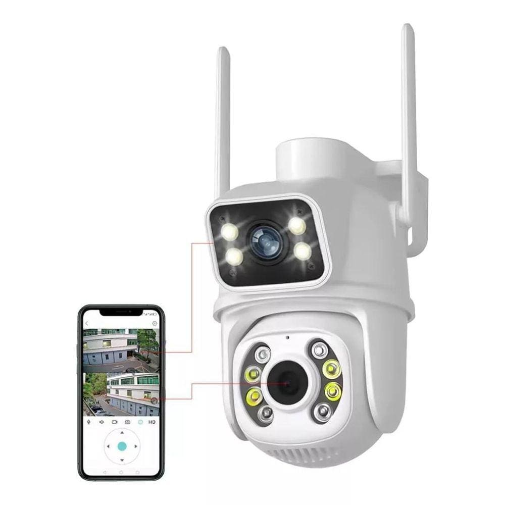 Câmera Wifi Externa Dupla Visão 6Mp Prova Dágua Icsee Infrav