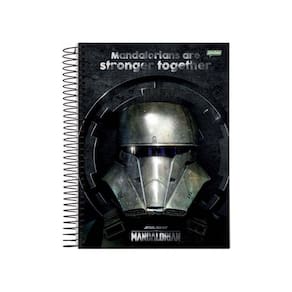 Caderno Espiral Mandalorian Mandalorians 10 Matérias 160 Fls