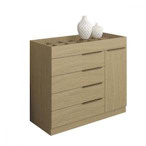 Cômoda Aramóveis 1 Porta 5 Gavetas com Porta Joia